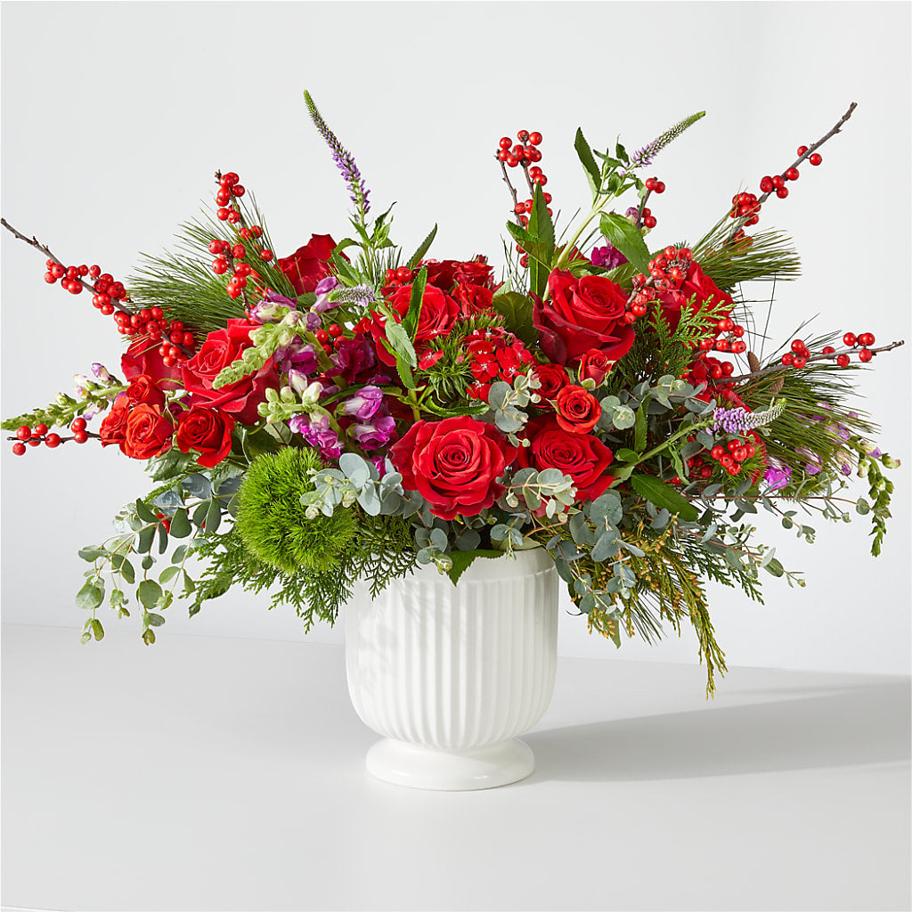 Big Red Bow Bouquet – TIGERLILY'S FLOWERS, Broken Arrow OK