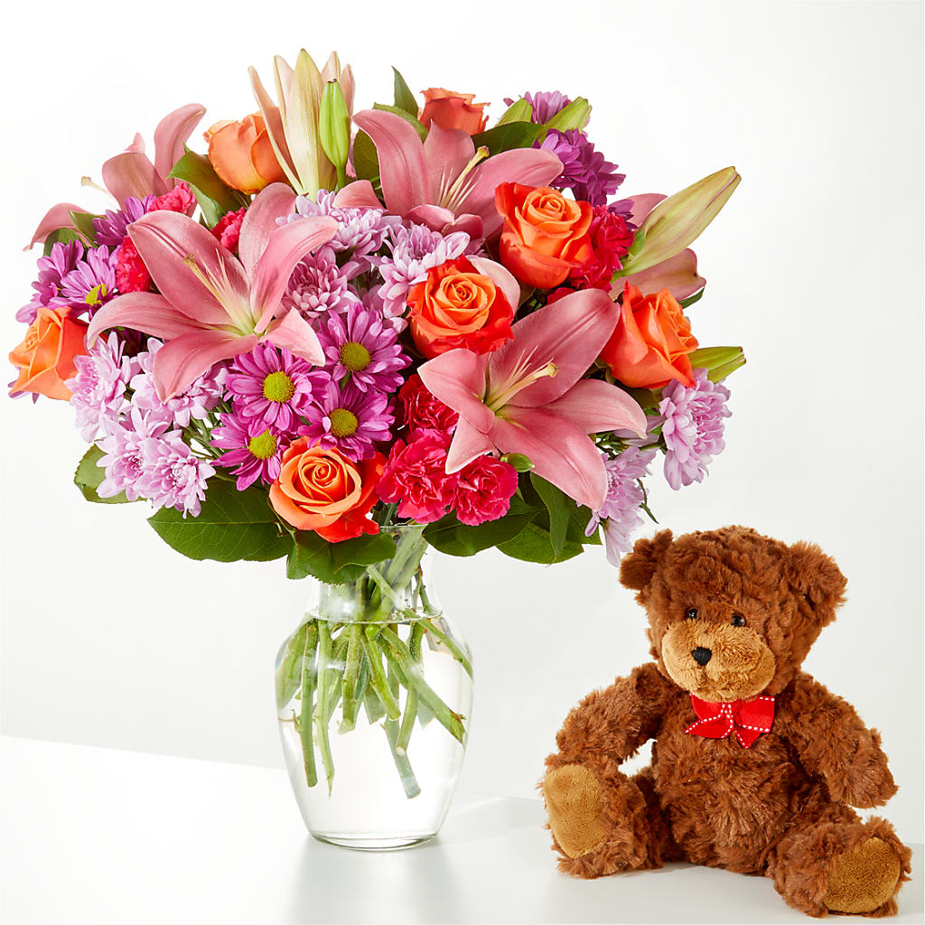 One and Only Bouquet and Bear Bundle – TIGERLILY'S FLOWERS, Broken Arrow OK