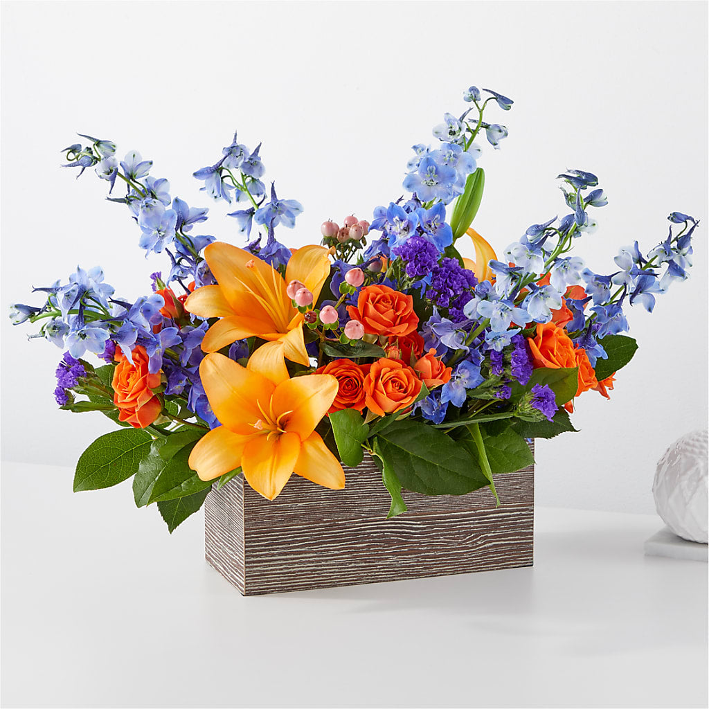 Radiant Citrus Box Bouquet – TIGERLILY'S FLOWERS, Broken Arrow OK