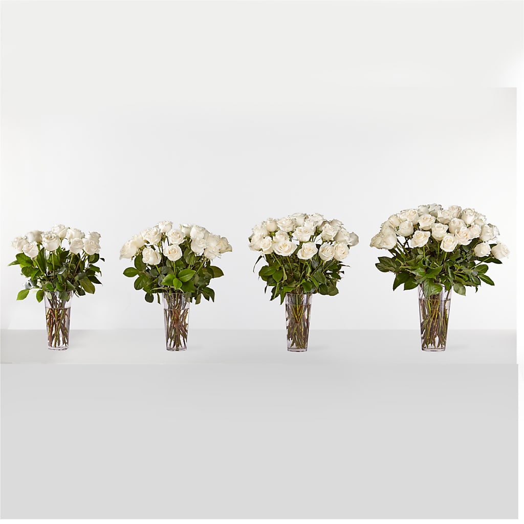 Long Stem White Rose Bouquet – TIGERLILY'S FLOWERS, Broken Arrow OK