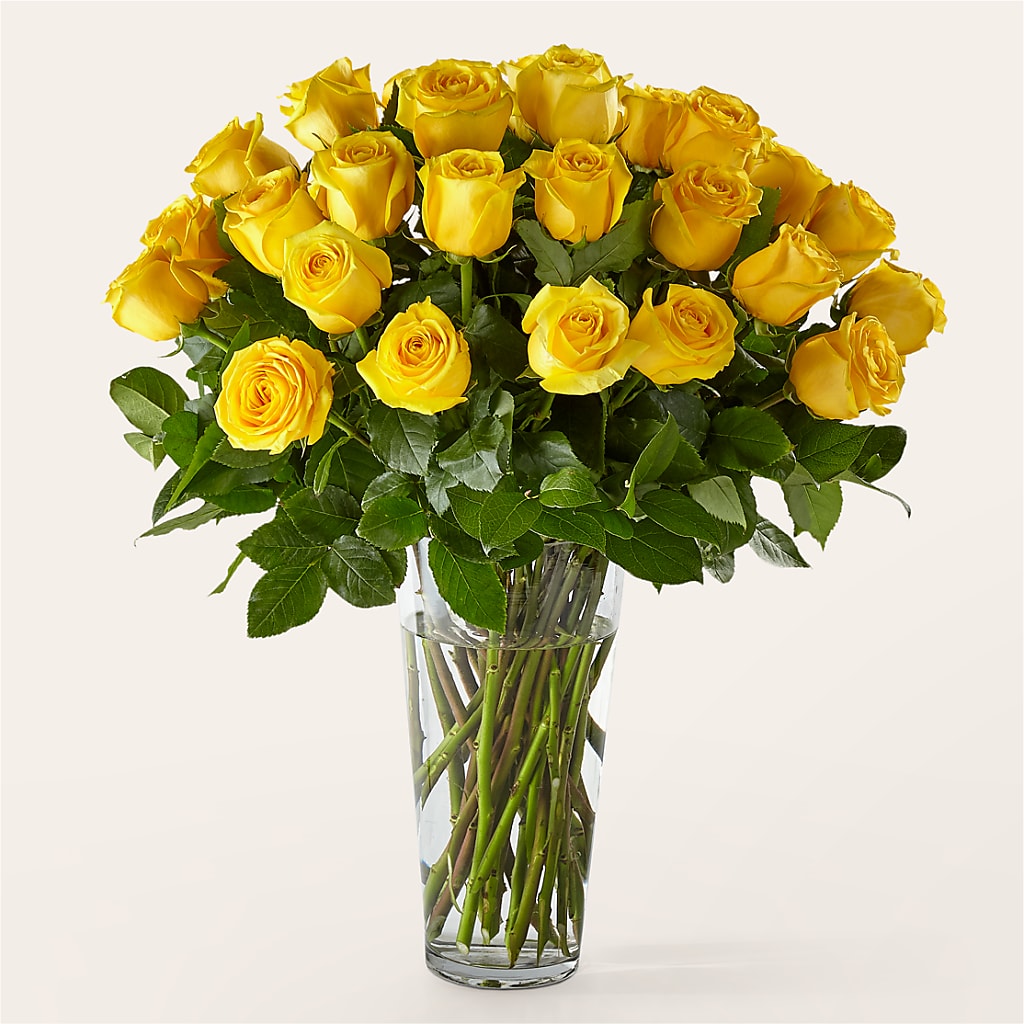 Long Stem Yellow Rose Bouquet – TIGERLILY'S FLOWERS, Broken Arrow OK