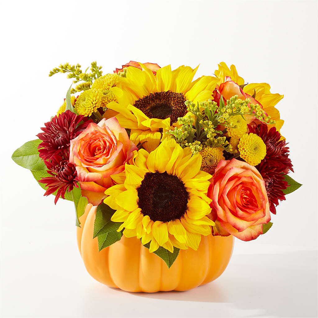 Golden Gourd Pumpkin Bouquet – TIGERLILY'S FLOWERS, Broken Arrow OK
