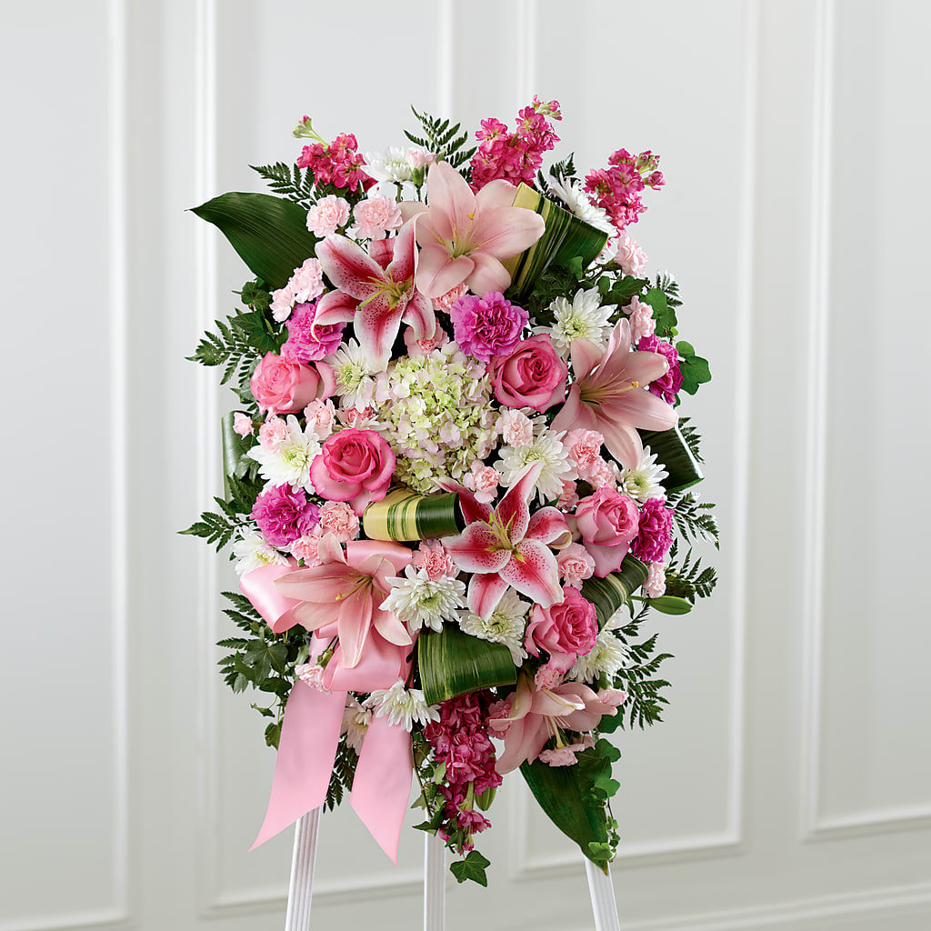 Comforting Standing Spray – TIGERLILY'S FLOWERS, Broken Arrow OK