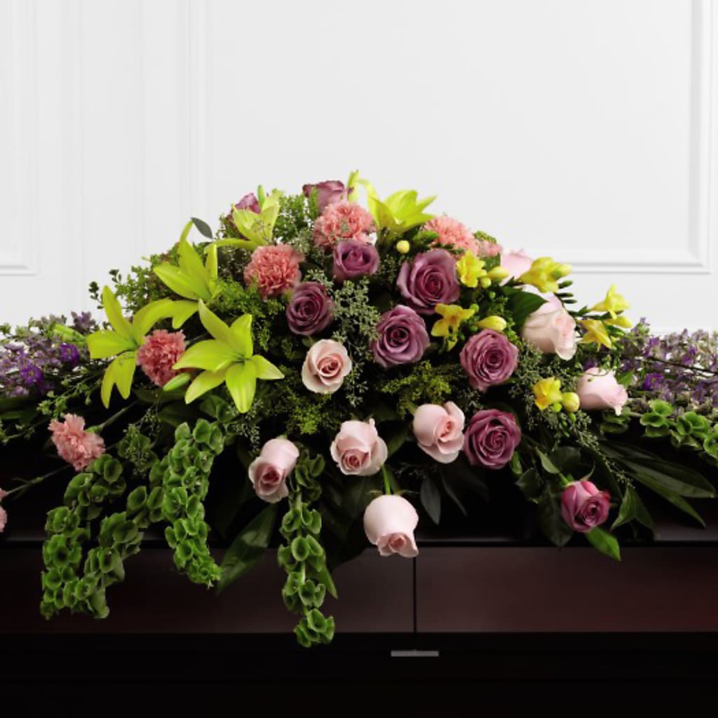 Forever Beloved Casket Spray – TIGERLILY'S FLOWERS, Broken Arrow OK