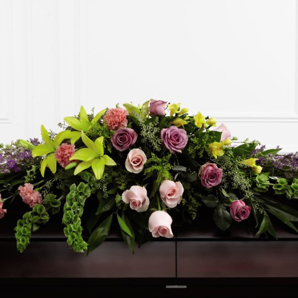 Forever Beloved Casket Spray – TIGERLILY'S FLOWERS, Broken Arrow OK