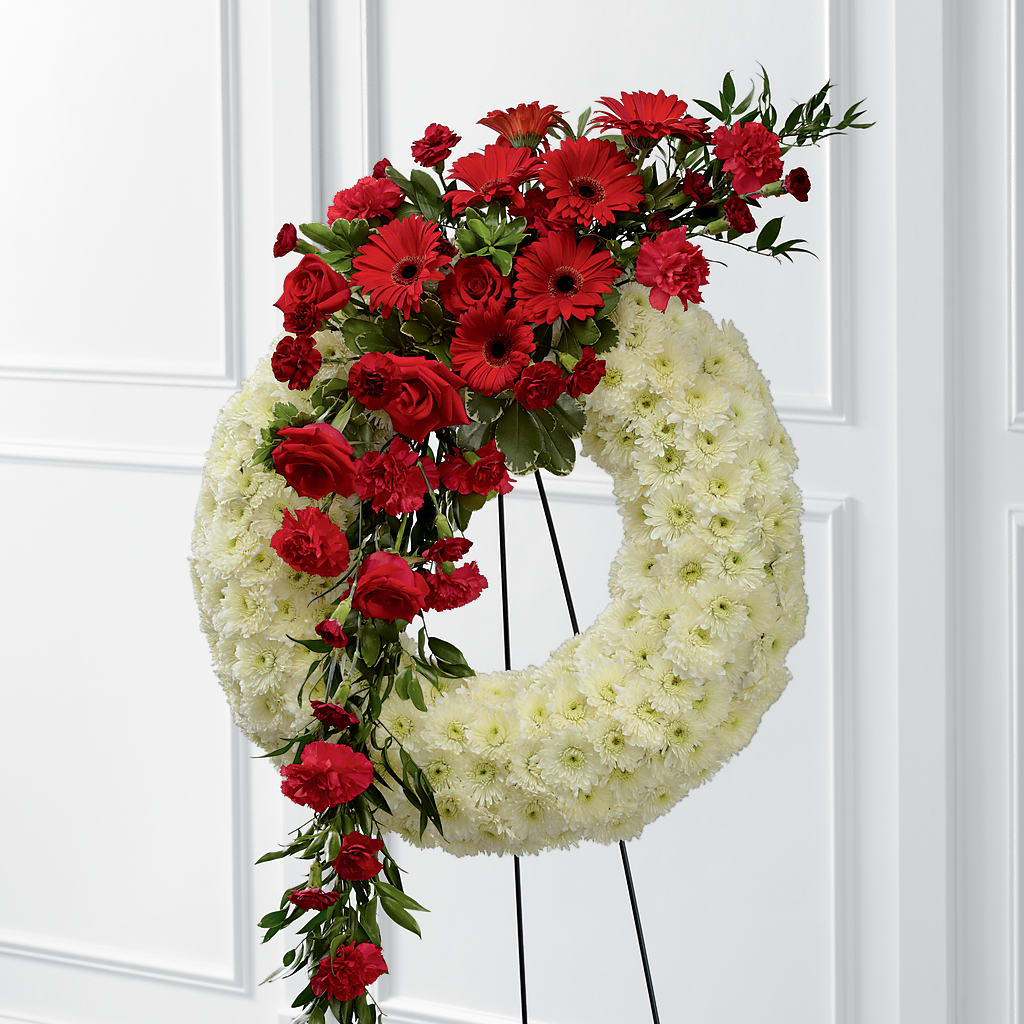Graceful Tribute Wreath – TIGERLILY'S FLOWERS, Broken Arrow OK