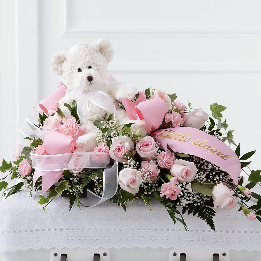 Touch of Sympathy Casket Spray – TIGERLILY'S FLOWERS, Broken Arrow OK