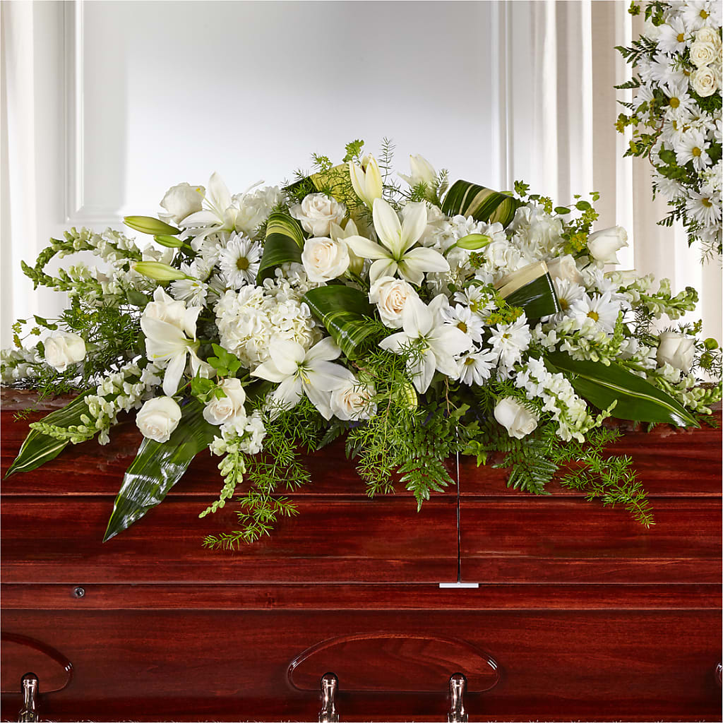 Abundance Casket Spray – TIGERLILY'S FLOWERS, Broken Arrow OK