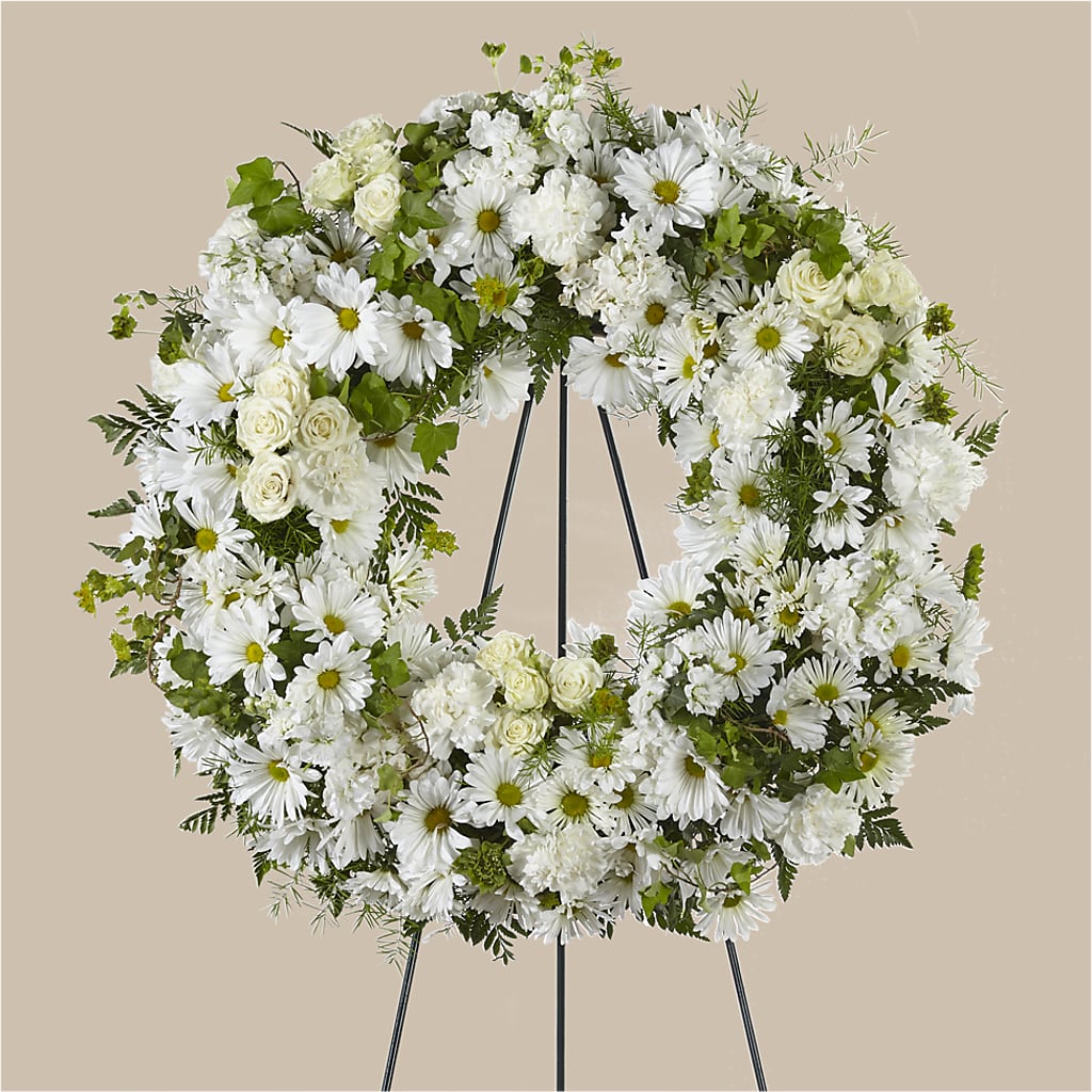 Faithful Wishes Wreath – TIGERLILY'S FLOWERS, Broken Arrow OK