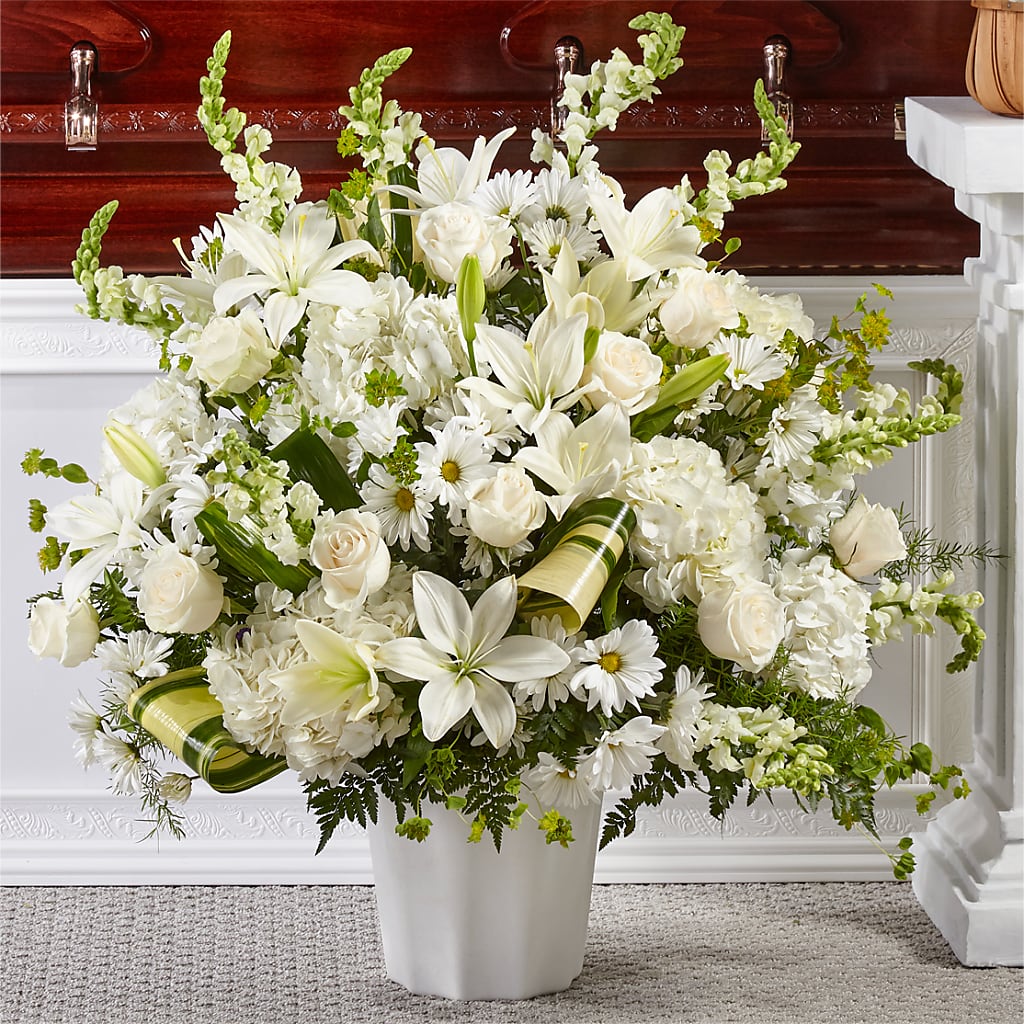 Thoughts of Tranquility Floor Basket – TIGERLILY'S FLOWERS, Broken Arrow OK