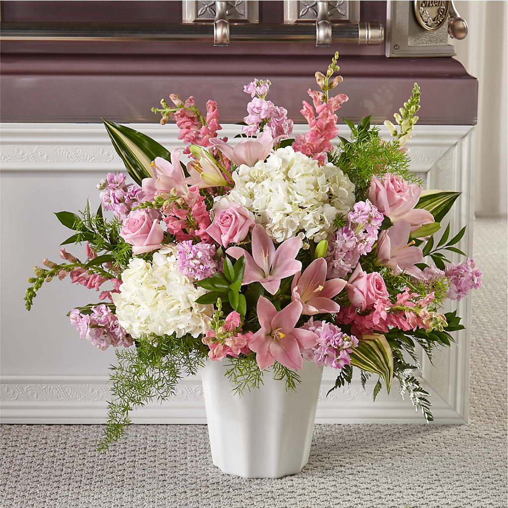 Simply Serene Floor Basket – TIGERLILY'S FLOWERS, Broken Arrow OK