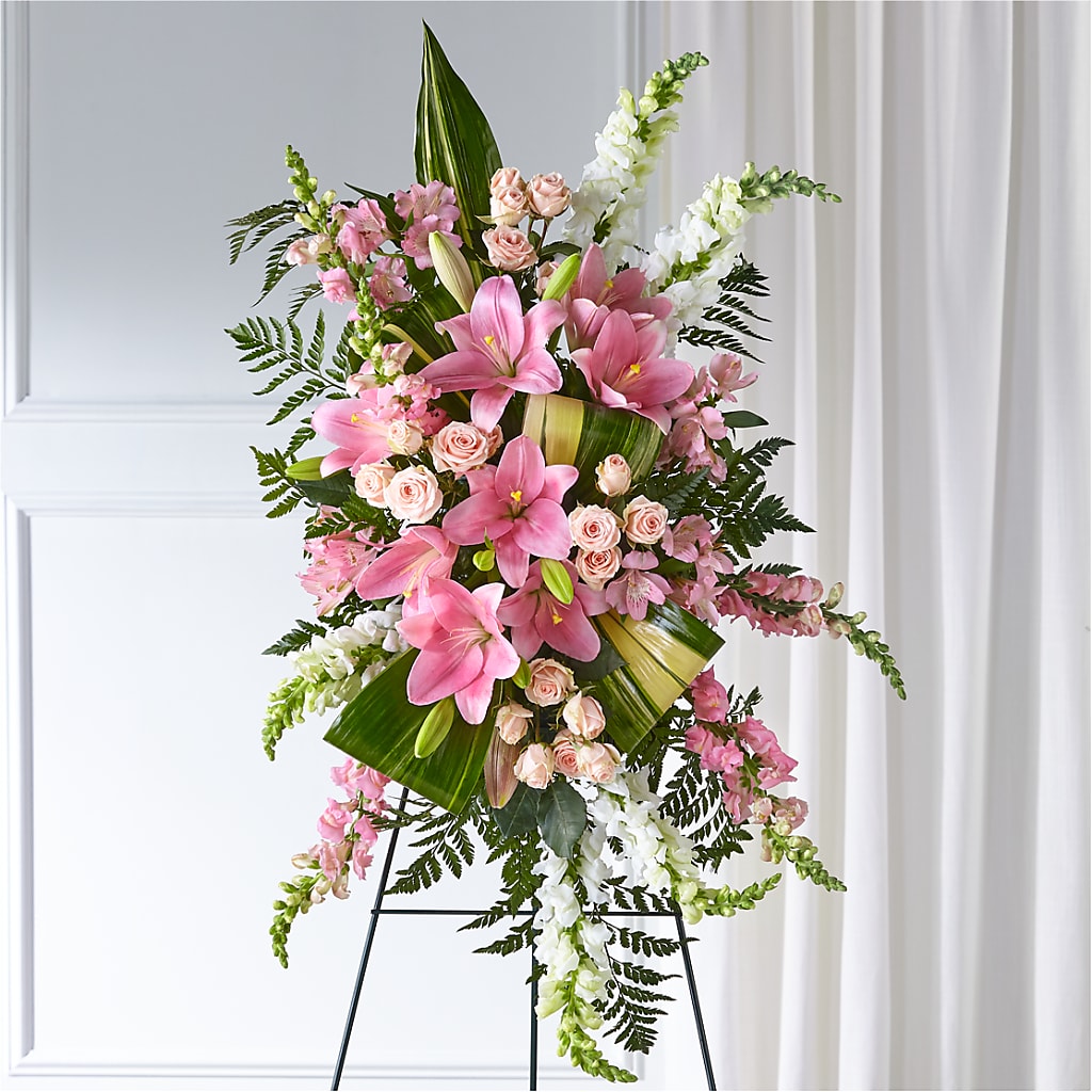 Elegant Embrace Standing Spray – TIGERLILY'S FLOWERS, Broken Arrow OK
