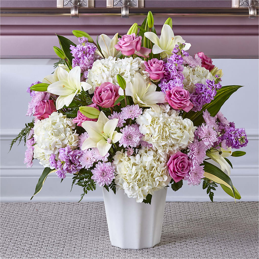 Heaven Sent Floor Basket – TIGERLILY'S FLOWERS, Broken Arrow OK
