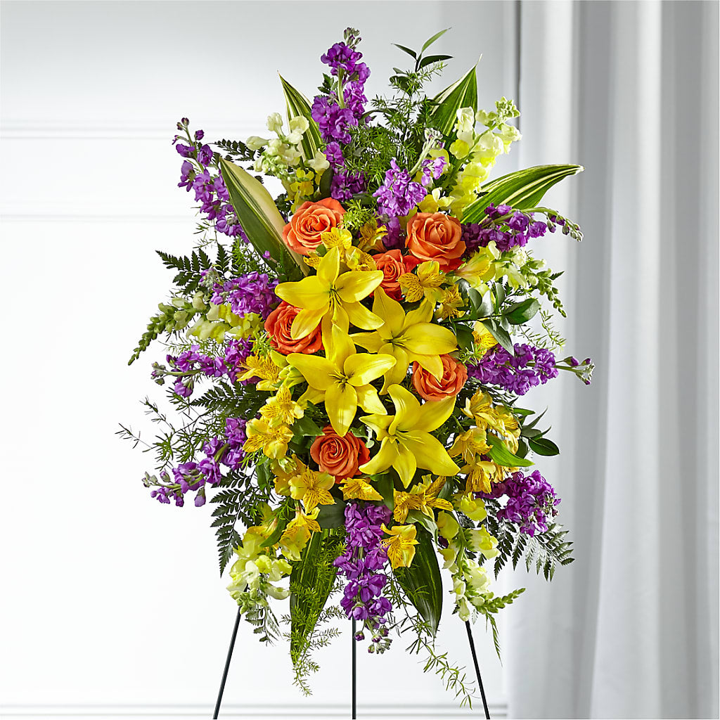 Thoughtful Prayers Standing Spray – TIGERLILY'S FLOWERS, Broken Arrow OK