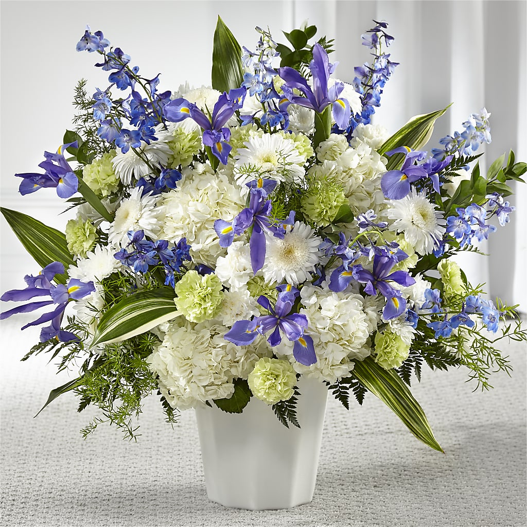 Soft Serenity Floor Basket – TIGERLILY'S FLOWERS, Broken Arrow OK