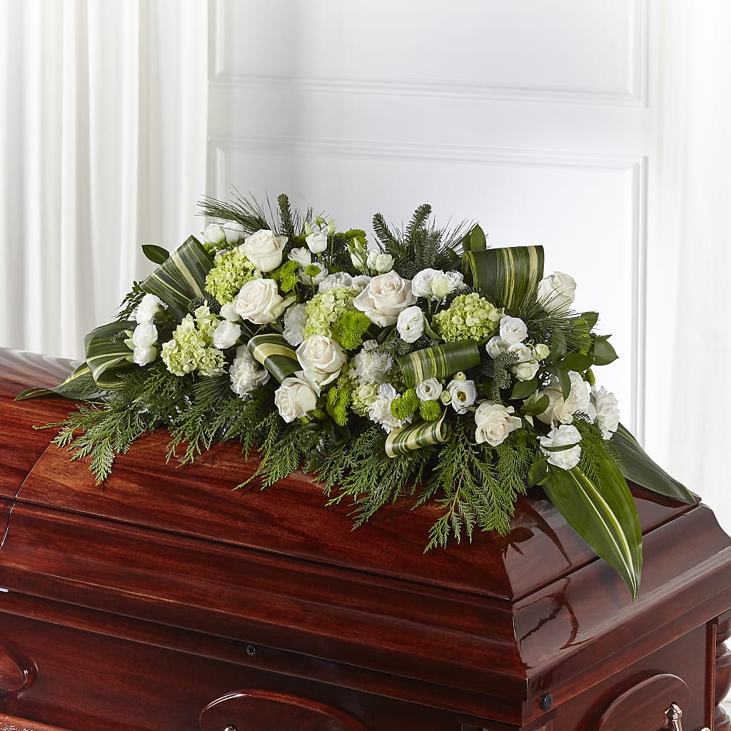 Hopeful Gesture Casket Spray – TIGERLILY'S FLOWERS, Broken Arrow OK