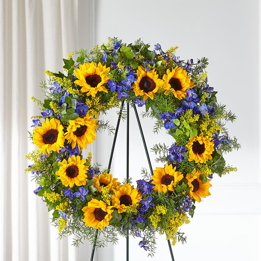 Bright Rays Wreath – TIGERLILY'S FLOWERS, Broken Arrow OK