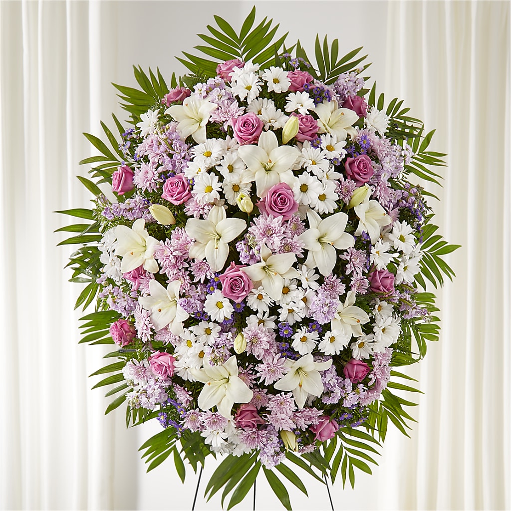 Surrounded by Love Standing Spray – TIGERLILY'S FLOWERS, Broken Arrow OK