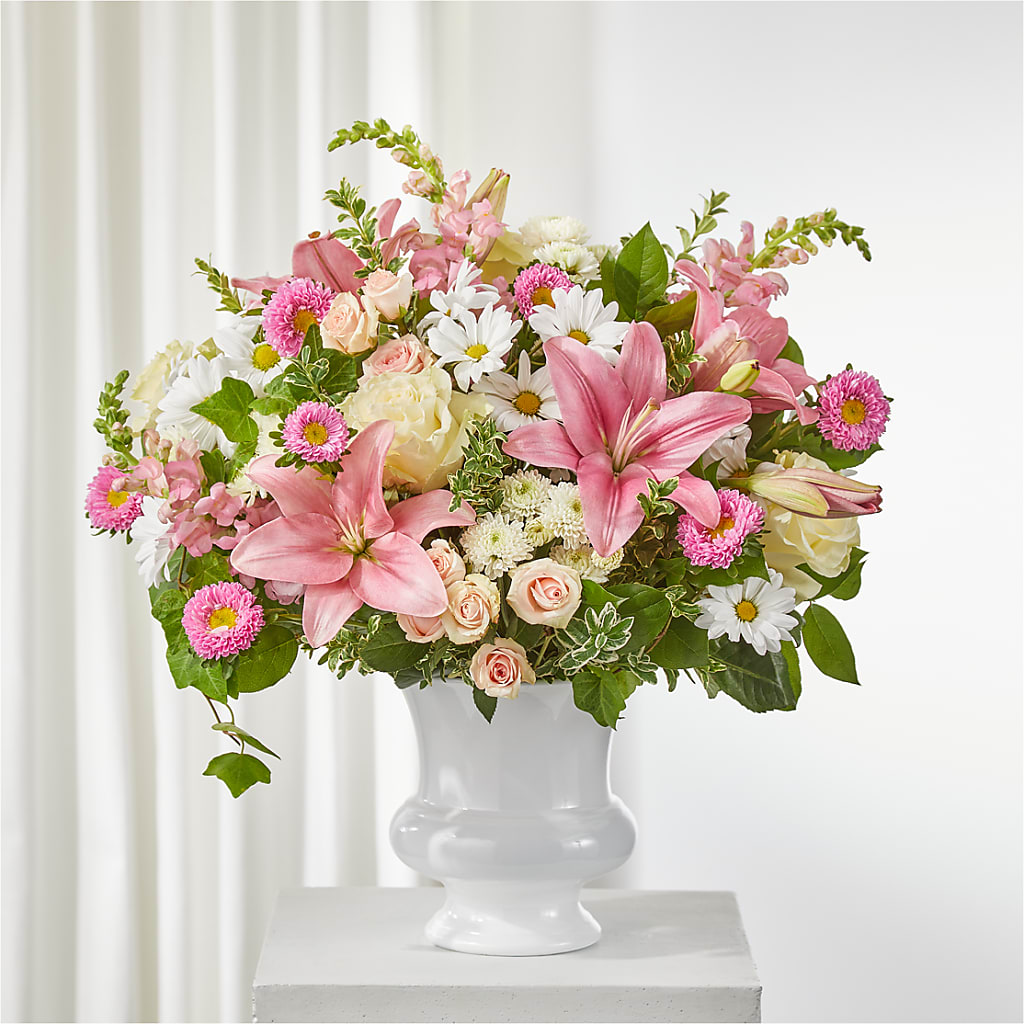 Empathetic Blooms Urn Arrangement – TIGERLILY'S FLOWERS, Broken Arrow OK