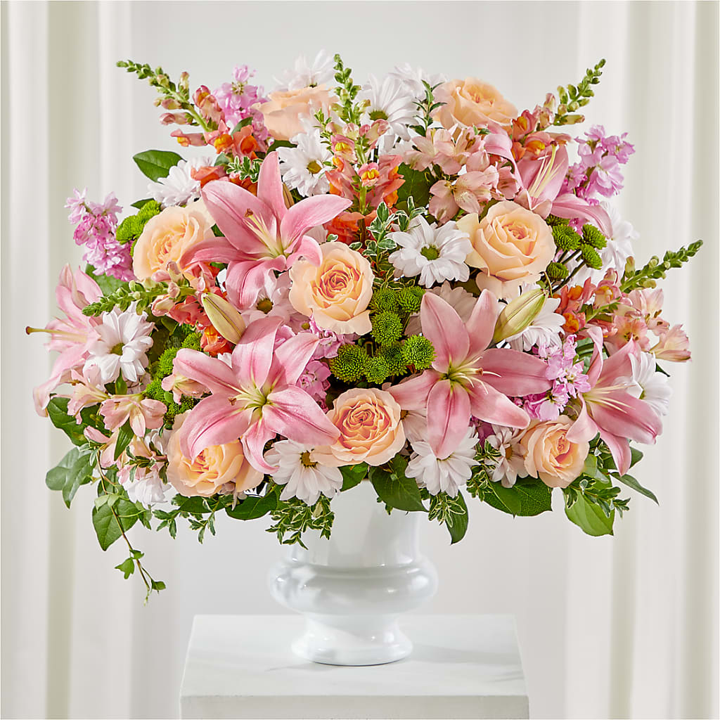 Heartfelt Gesture Urn Arrangement – TIGERLILY'S FLOWERS, Broken Arrow OK