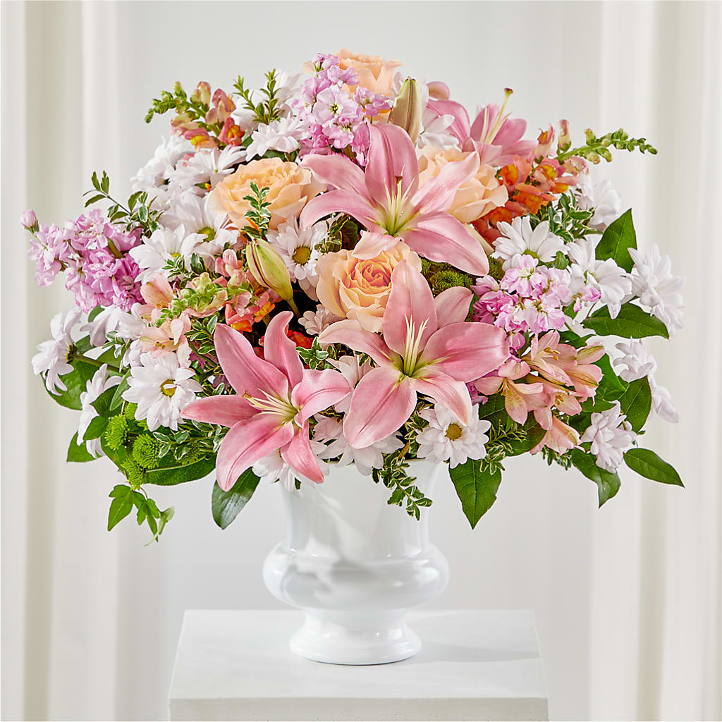 Heartfelt Gesture Urn Arrangement – TIGERLILY'S FLOWERS, Broken Arrow OK