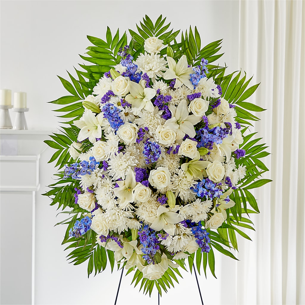 At Rest Standing Spray – TIGERLILY'S FLOWERS, Broken Arrow OK