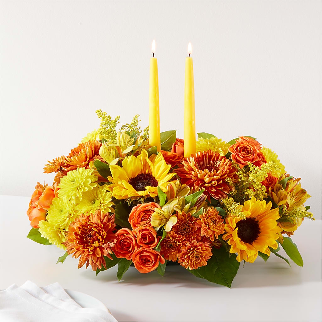 Autumn Harmony Centerpiece – TIGERLILY'S FLOWERS, Broken Arrow OK