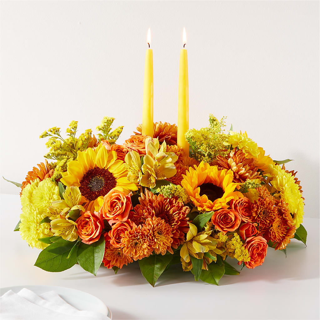 Autumn Harmony Centerpiece – TIGERLILY'S FLOWERS, Broken Arrow OK