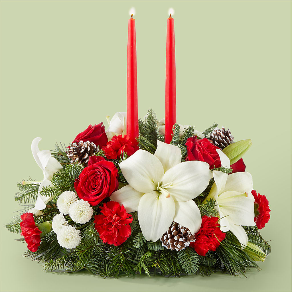 Seasonal Festivities Centerpiece – TIGERLILY'S FLOWERS, Broken Arrow OK