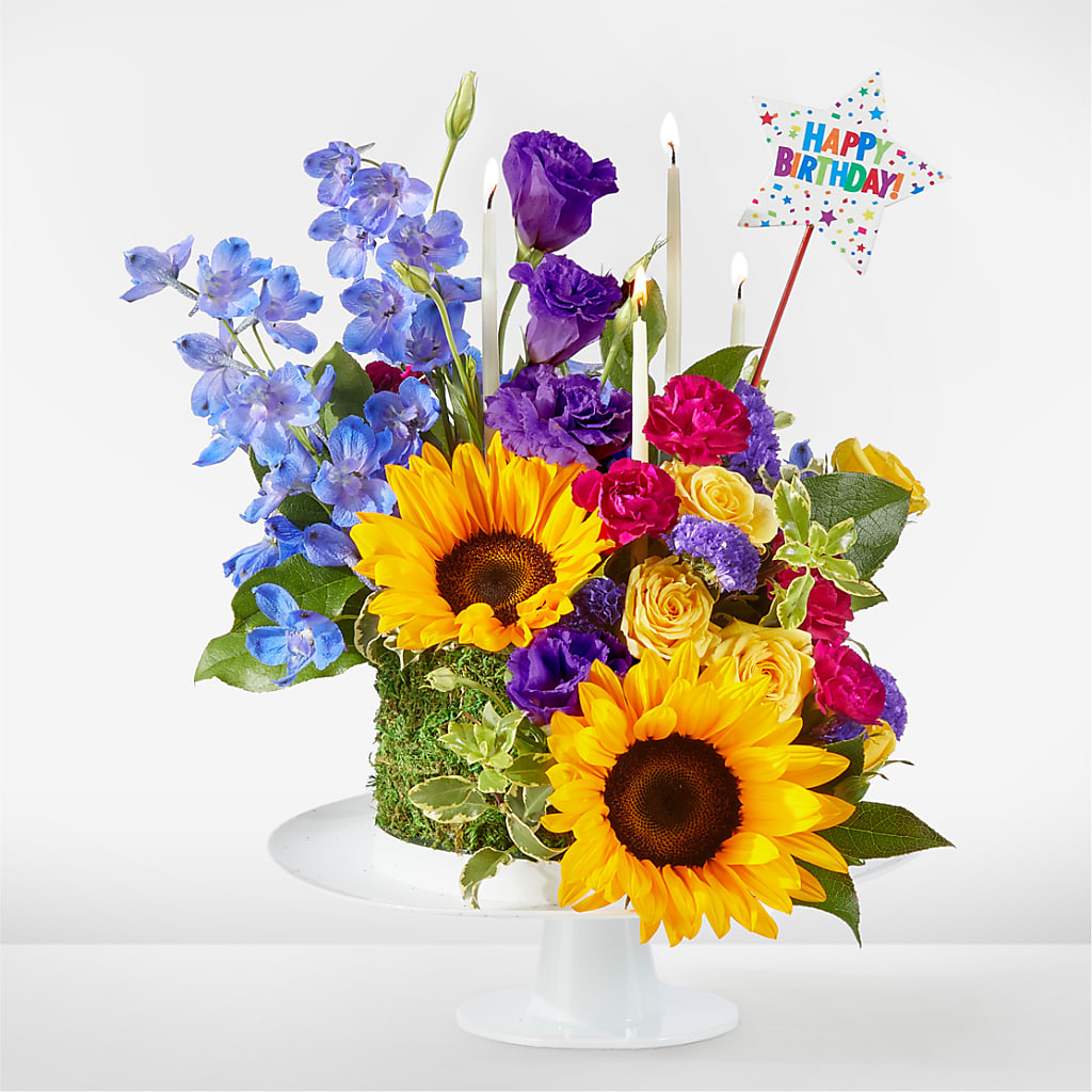 Star of the Day Floral Cake – TIGERLILY'S FLOWERS, Broken Arrow OK