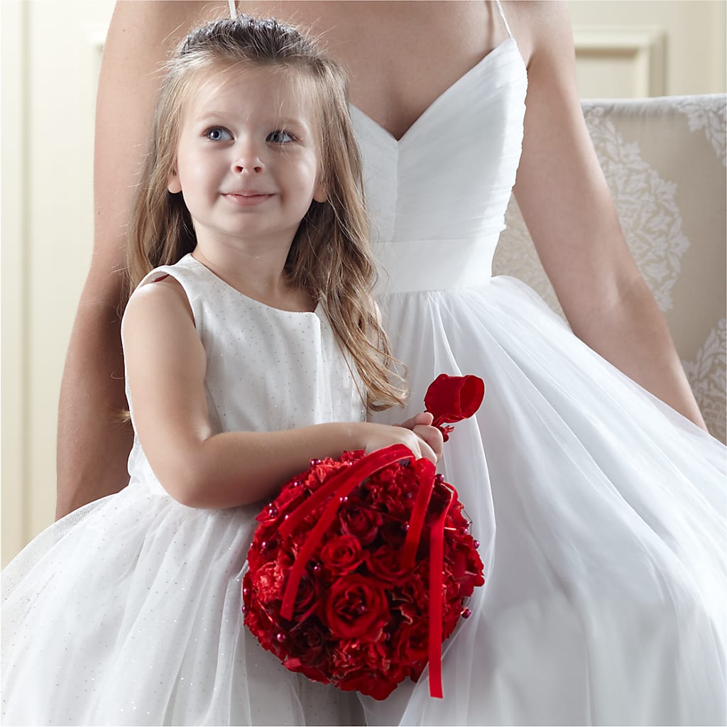 Pure at Heart Flower Girl Arrangement – TIGERLILY'S FLOWERS, Broken Arrow OK
