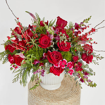 Big Red Bow Bouquet – TIGERLILY'S FLOWERS, Broken Arrow OK