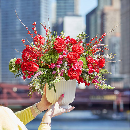 Big Red Bow Bouquet – TIGERLILY'S FLOWERS, Broken Arrow OK