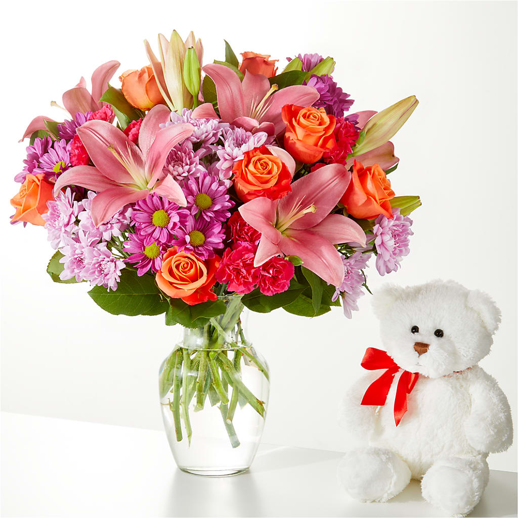 One and Only Bouquet and Bear Bundle – TIGERLILY'S FLOWERS, Broken Arrow OK