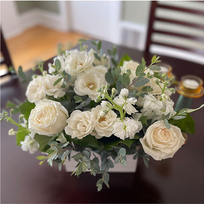 Fresh Linen Box Bouquet – TIGERLILY'S FLOWERS, Broken Arrow OK