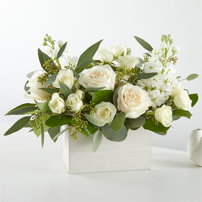 Fresh Linen Box Bouquet – TIGERLILY'S FLOWERS, Broken Arrow OK