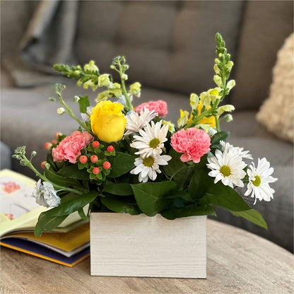 Sun Salutation Box Bouquet – TIGERLILY'S FLOWERS, Broken Arrow OK