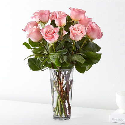 Long Stem Pink Rose Bouquet – TIGERLILY'S FLOWERS, Broken Arrow OK