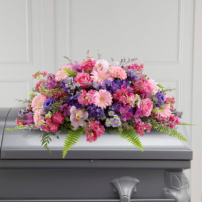 Glorious Garden Casket Spray – TIGERLILY'S FLOWERS, Broken Arrow OK