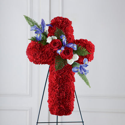 Faithful Hero Floral Cross – TIGERLILY'S FLOWERS, Broken Arrow OK