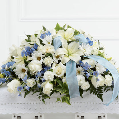 Tender Treasure Casket Spray – TIGERLILY'S FLOWERS, Broken Arrow OK