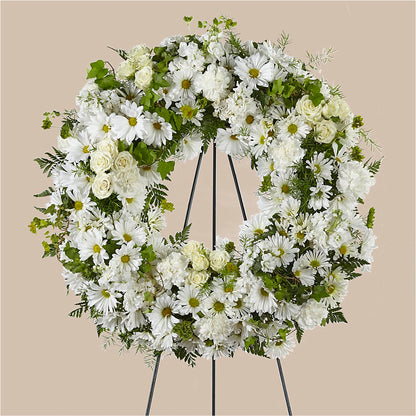 Faithful Wishes Wreath – TIGERLILY'S FLOWERS, Broken Arrow OK