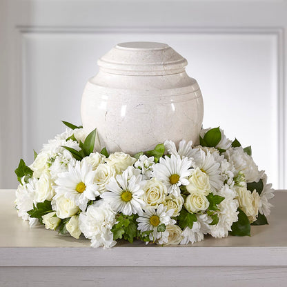 Ivory Gardens Cremation Adornment – TIGERLILY'S FLOWERS, Broken Arrow OK