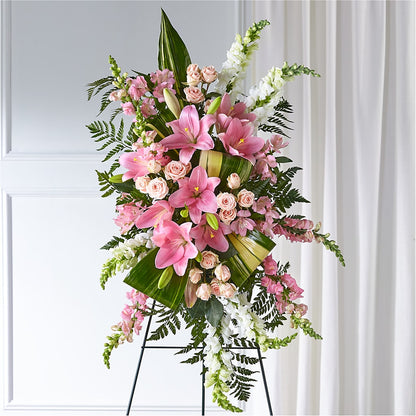 Elegant Embrace Standing Spray – TIGERLILY'S FLOWERS, Broken Arrow OK