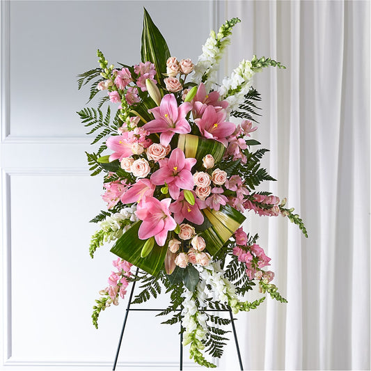 Elegant Embrace Standing Spray – TIGERLILY'S FLOWERS, Broken Arrow OK