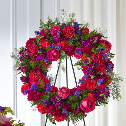 Calming Colors Wreath – TIGERLILY'S FLOWERS, Broken Arrow OK