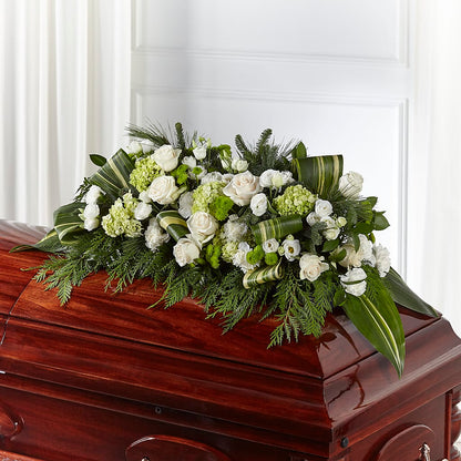 Hopeful Gesture Casket Spray – TIGERLILY'S FLOWERS, Broken Arrow OK