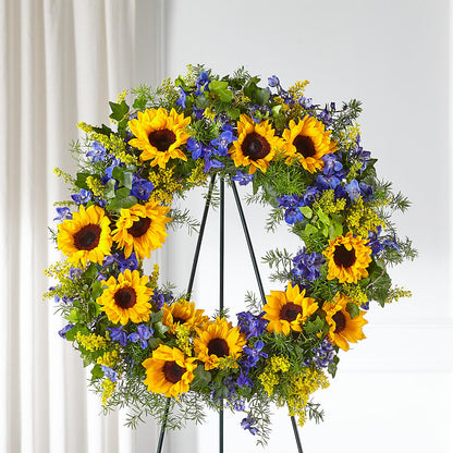 Bright Rays Wreath – TIGERLILY'S FLOWERS, Broken Arrow OK