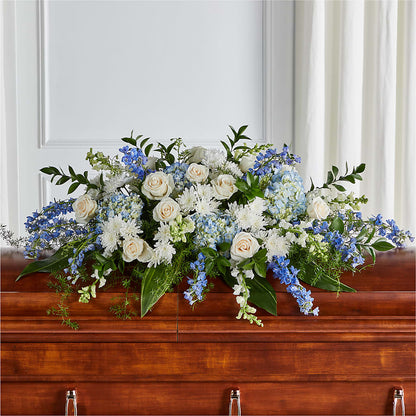 Timeless Essence Casket Spray – TIGERLILY'S FLOWERS, Broken Arrow OK