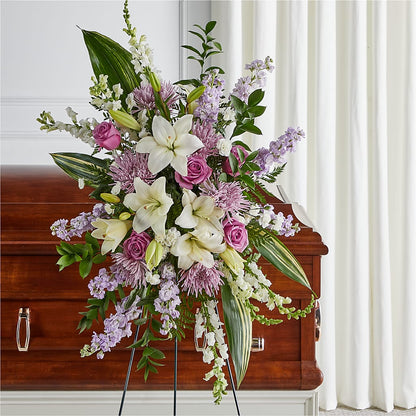 Grateful Hearts Standing Spray – TIGERLILY'S FLOWERS, Broken Arrow OK